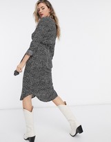 Thumbnail for your product : Vero Moda tie waist shirt dress in black