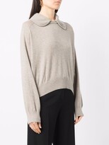 Thumbnail for your product : LOULOU STUDIO Clarion cropped cashmere jumper