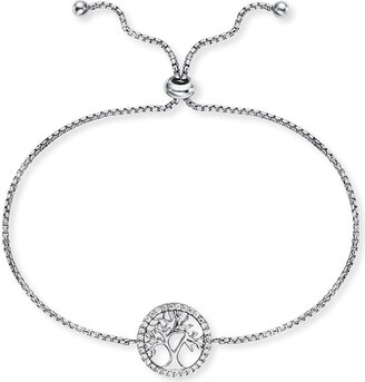 U.K Sterling Silver Tree of Life Ladies Bracelet Made.