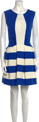 Eva Fehren Colorblock Pattern Mini Dress