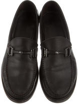 Thumbnail for your product : Ermenegildo Zegna Leather Penny Loafers
