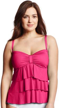 Kenneth Cole Reaction Women's Plus-Size Ruffle-Licious Tiered Tankini