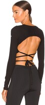 Thumbnail for your product : Alo Ribbed Wrap It Up Top