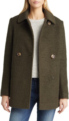 Double Breasted Bouclé Peacoat