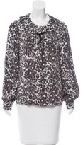 Thumbnail for your product : Kate Spade Silk Leopard Print Top