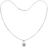 Thumbnail for your product : Lipsy Tresor Paris White Gold Hearts & Arrows Necklace 5mm Stone