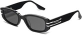 Thumbnail for your product : Gentle Monster N78 01 rectangle-frame sunglasses