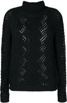 Thumbnail for your product : Ermanno Scervino open cable knit jumper