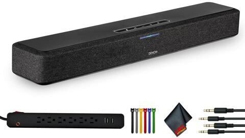 Denon Home Sound Bar SB550 Virtual 4-Channel Network Soundbar Bundle