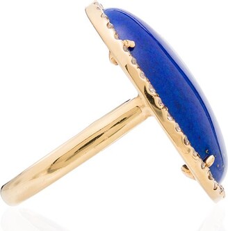 Kimberly 18kt Yellow Gold Lapis Lazuli And Diamond Ring