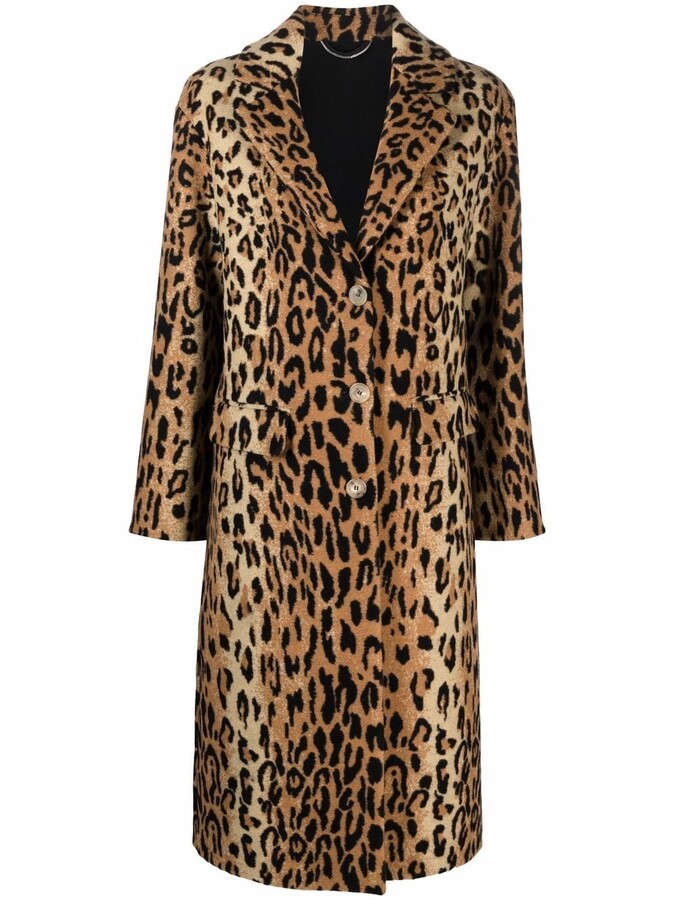 leopard print winter coat