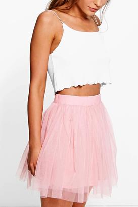 boohoo Zaine Mini Tulle Full Skirt
