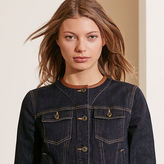 Thumbnail for your product : Ralph Lauren Leather-Trim Denim Jacket