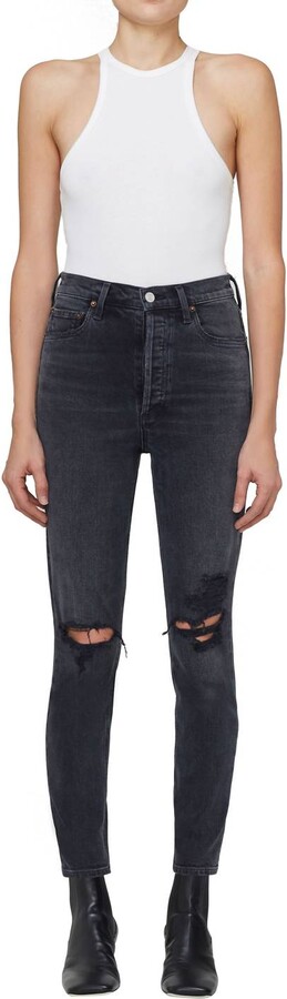 AGOLDE Nico High Rise Slim Jeans In Cassette