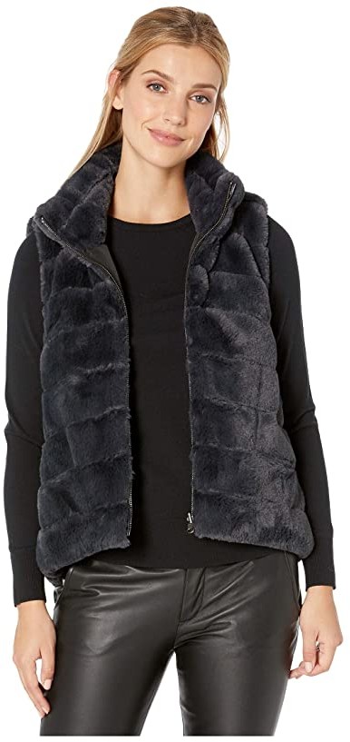 dylan hooded faux fur jacket