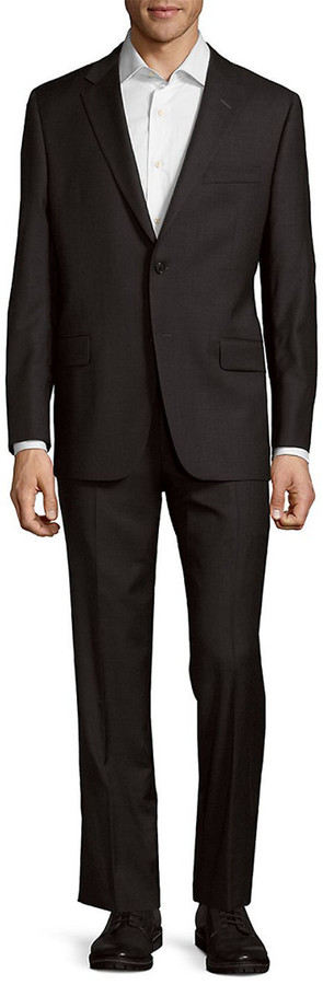 Hickey Freeman Milburn Ii Wool Suit With Flat Pant - ShopStyle