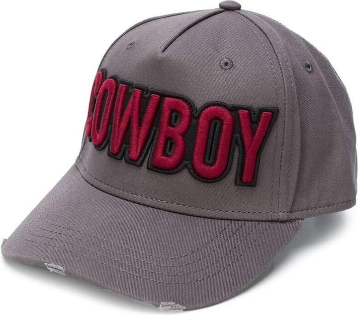 DSQUARED2 Men's Accessories Grey Cowboy Baseball Cap Fall Winter 2019 -  ShopStyle Hats