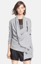 Thumbnail for your product : Autumn Cashmere Draped Front Zip Sweater