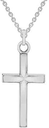 Silver Cross Tuscany Silver Sterling Pendant on Chain Necklace of 46cm/18
