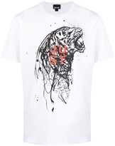 Thumbnail for your product : Just Cavalli logo graphic print T-shirt