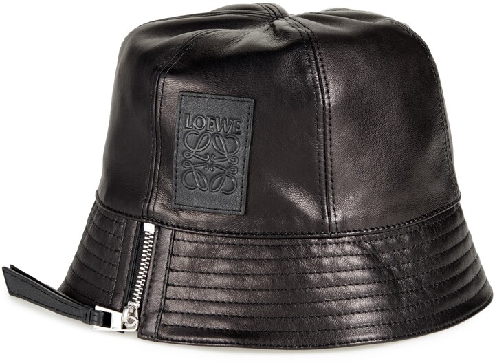 loewe leather bucket hat