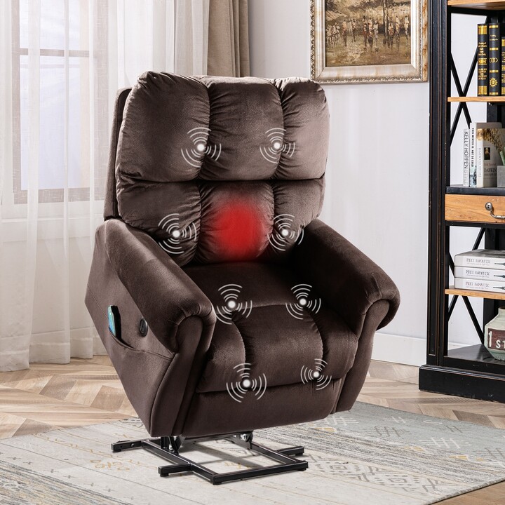Ebello Power Lift Recliner Chair with Electric Massage and Heat for