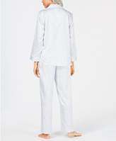 Thumbnail for your product : Miss Elaine Printed Brushed-Back Satin Pajama Set