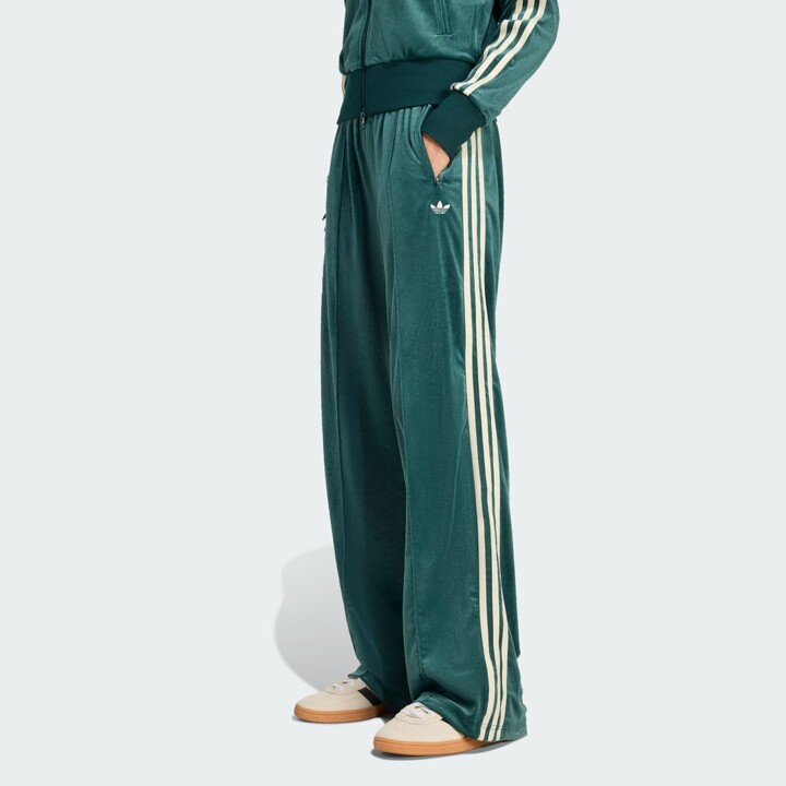 adidas Originals x Liberty London Debossed Velvet Track Pants Aurora Ivy2XS Womens