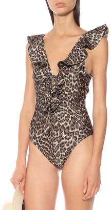 Zimmermann Suraya leopard-print swimsuit