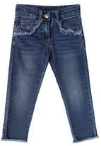Thumbnail for your product : MonnaLisa Donald Duck Cotton Denim Effect Jeans
