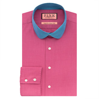 Thomas Pink Eldon Plain Super Slim Fit Button Cuff Shirt