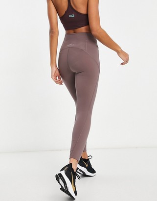 Abercrombie & Fitch no dig ankle biter leggings in mauve