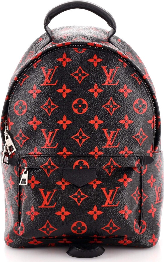 Louis Vuitton Palm Springs Backpack Limited Edition Monogram Infrarouge PM  Black