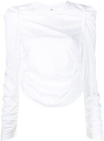 Thumbnail for your product : Comme des Garcons Ruched Longsleeve Top
