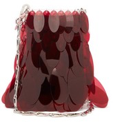 Thumbnail for your product : Paco Rabanne Plume 1969 Mini Sequinned Shoulder Bag - Burgundy
