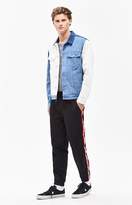 Thumbnail for your product : Pacsun PacSun Warm Up Nylon Side Stripe Black & Red Pants