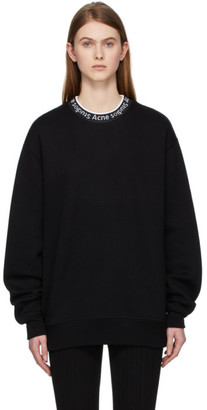 acne studios neck logo sweatshirt
