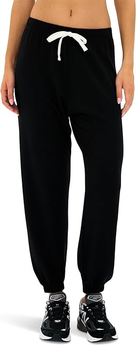 Splits59 Andie Oversized Fleece Sweatpants Women's Clothing Black : MD, Modal/Spandex