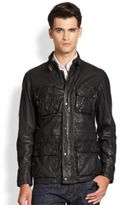 Thumbnail for your product : Cole Haan Washed Leather Moto Jacket