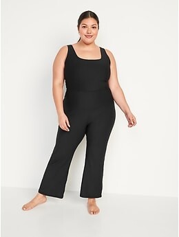 Old Navy Sleeveless PowerSoft Flared Jumpsuit for Women