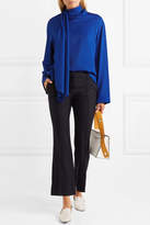 Thumbnail for your product : Joseph Cannon Tie-neck Cady Blouse
