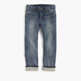 Thumbnail for your product : J.Crew Boys' jersey-lined cozy jean in Tyner wash