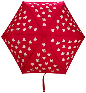 Moschino Heart Pattern Umbrella