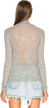 Alexander Wang T By T by Fitted Turtleneck Sweater in Heather Grey | FWRD