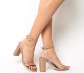 Thumbnail for your product : Office Hexagon Single Sole Sandals Nude Leather