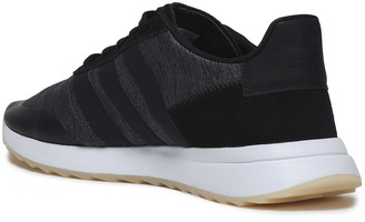adidas Suede, Leather And Stretch-knit Sneakers