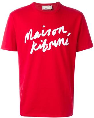 MAISON KITSUNÉ logo print T-shirt