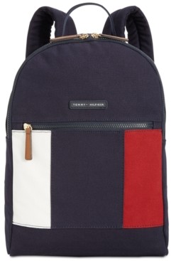 tommy hilfiger backpack women's leather