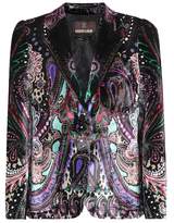 Roberto Cavalli Printed velvet blazer