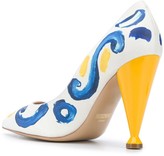 Thumbnail for your product : Moschino Painted 110mm Pumps